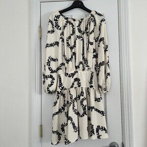 Zimmerman Dress- Black and off White with Zimmerman Print All Over size 0